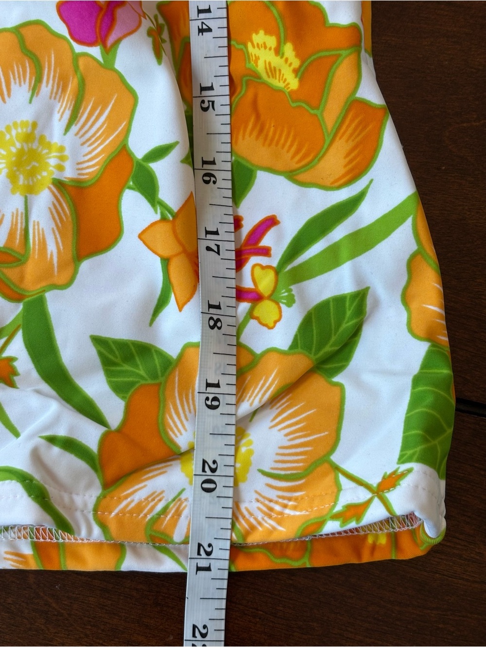 NEW! Lands’ End Tankini Swimsuit Set Floral White Orange Pink Size 16 Long - Picture 12 of 12